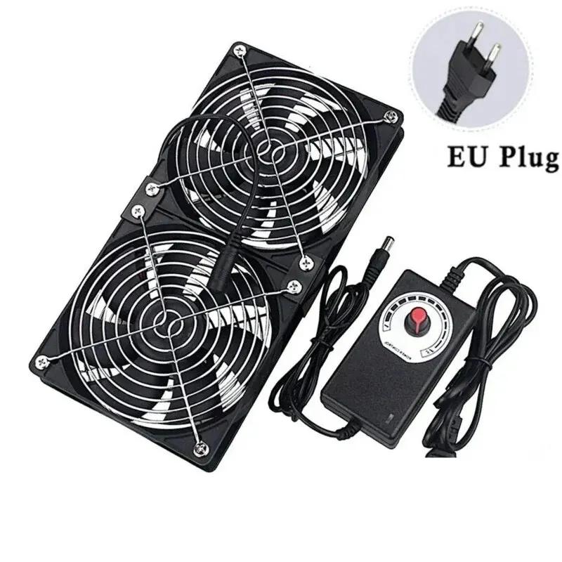 220V 120mm 3000RPM Fan Cooling with Controller 12cm 12V Btc Machine Chassis Workstation Cabinet Radiator Server Fan