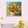 5d Diy Частичная алмазная картина Вышивка крестиком Корзина с подсолнухом Алмазная вышивка Алмазная картина Peinture