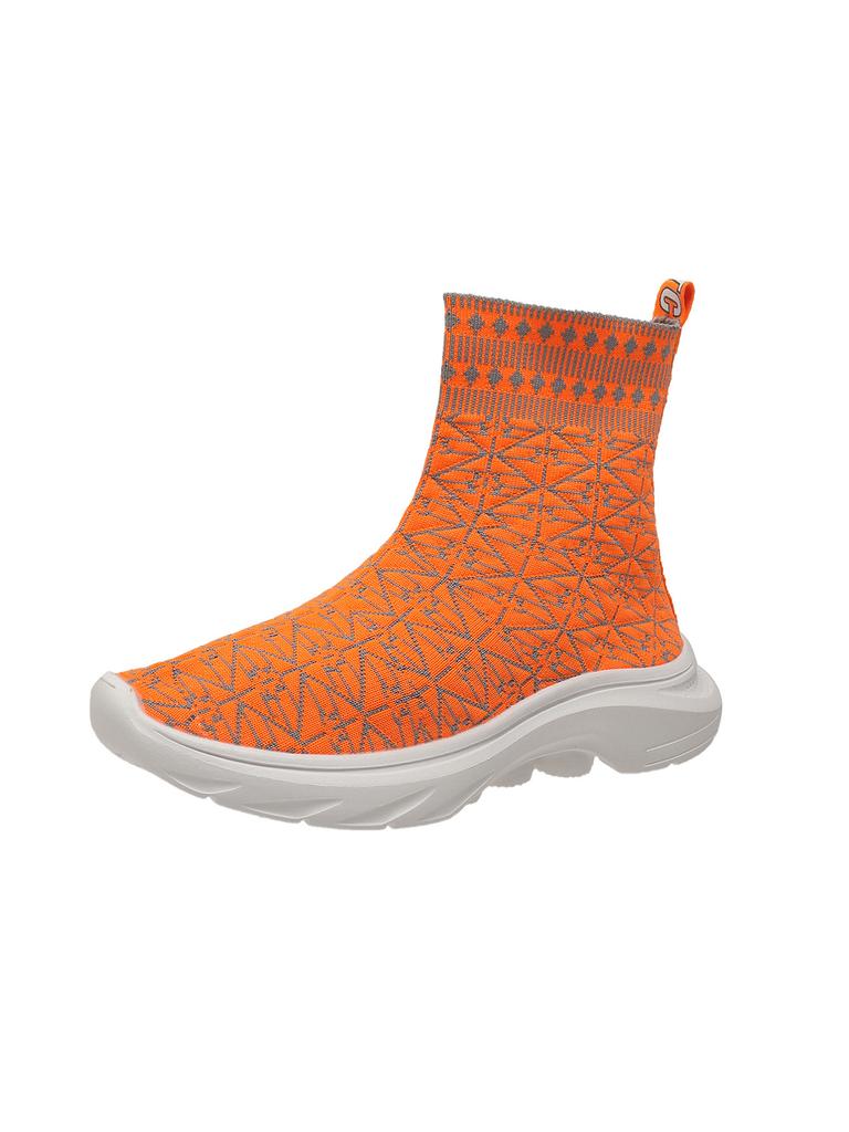 Модная женская обувь с высоким берцем, новинка 2024 года, весенняя повседневная спортивная обувь на толстой подошве, повседневная спортивная женская обувь на платформе, кроссовки