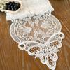 Новый кружевной настольный флаг, пыленепроницаемая вышивка, элитная скатерть для чайного стола, ТВ-шкаф, длинный настольный флаг, белый минималистичный современный настольный флаг