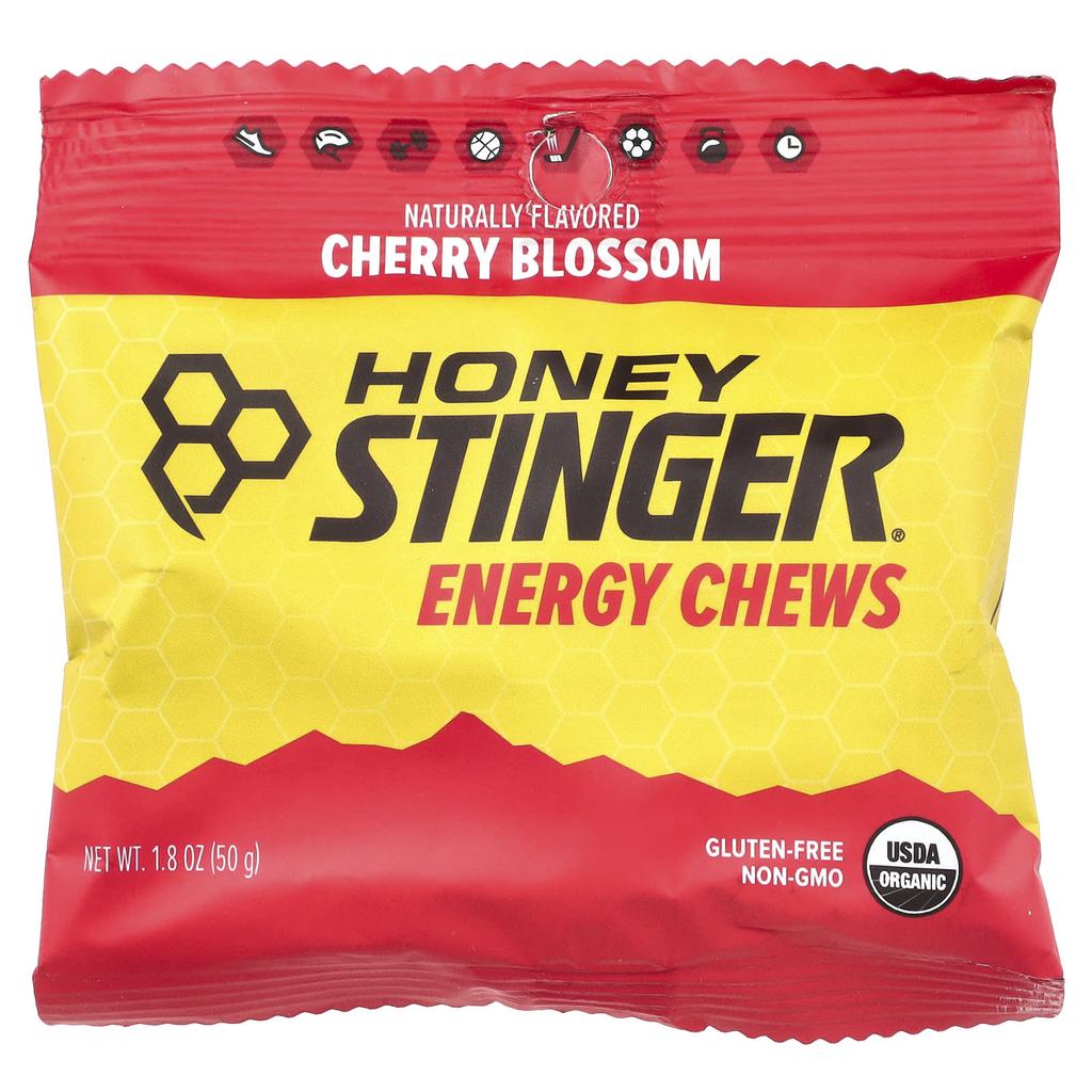 Honey Stinger, Energy Chews, Cherry Blossom, 12 Packs, 50 G (1.8 Oz) Each