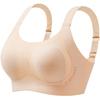 Plus Size Lady Non Trace Ultra Thin Rabbit Ear Double Pull Anti Droop Retraction Pair Breast Bra