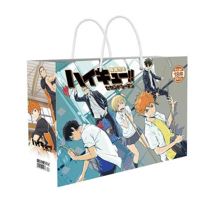 Cantao Haikyuu Lucky Gift Bag Collection Toy Haikyuu!!! Hinata Shyouyou включает открытку, плакат, значок, наклейки, закладку, рукава