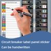 PVC Waterproof Electrical Box Label Stickers Oil-Resistant Control Panel Adhesive
