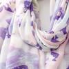 Korean Tassel Viscose Shawl Scarf Wash Painting Style Women Hijab Shawls Chiffon Shawl Wrap  Beach