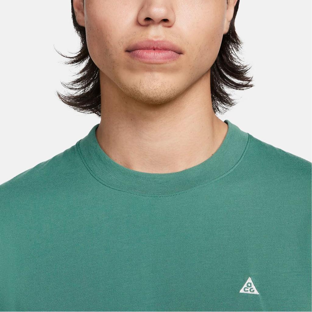 Nike Solid Color Casual Breathable Crew Neck Short Sleeve T-Shirt Men Tops Vintage-Green FN8412-361