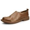 Кожаные дышащие мужские деловые повседневные кожаные туфли с мягкой подошвой, ленивые мокасины для мужчин