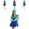 Elegant Luigi Workmen Skirt Version Costume For Women With Perfect Stitches