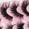 7 пар/компл. накладные ресницы естественный вид 3D тонкие вьющиеся пушистые грязные волосы из искусственной норки многоразовые женские накладные ресницы инструменты для макияжа для вечеринки