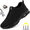 Air Cushion Work Safety Shoes For Men Women Breathable Work Sneakers Steel Toe Shoes Men Anti-puncture Safety Protective Shoes