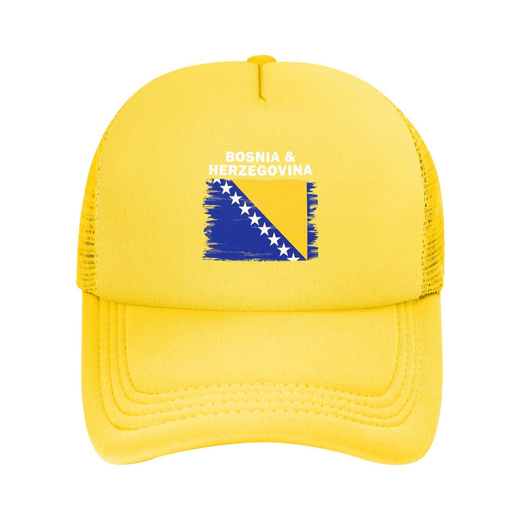 Bosnia and Herzegovina Flag Casquette Unisexs Womens Outdoor Hats Adjustable Snapback Hat Casual Baseball Caps