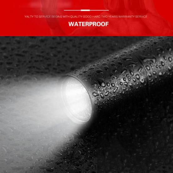 1 комплект мини-фонарика высокой яркости, 3 режима освещения, водонепроницаемый, компактный размер, энергосберегающий, удобный для пользователя, алюминий