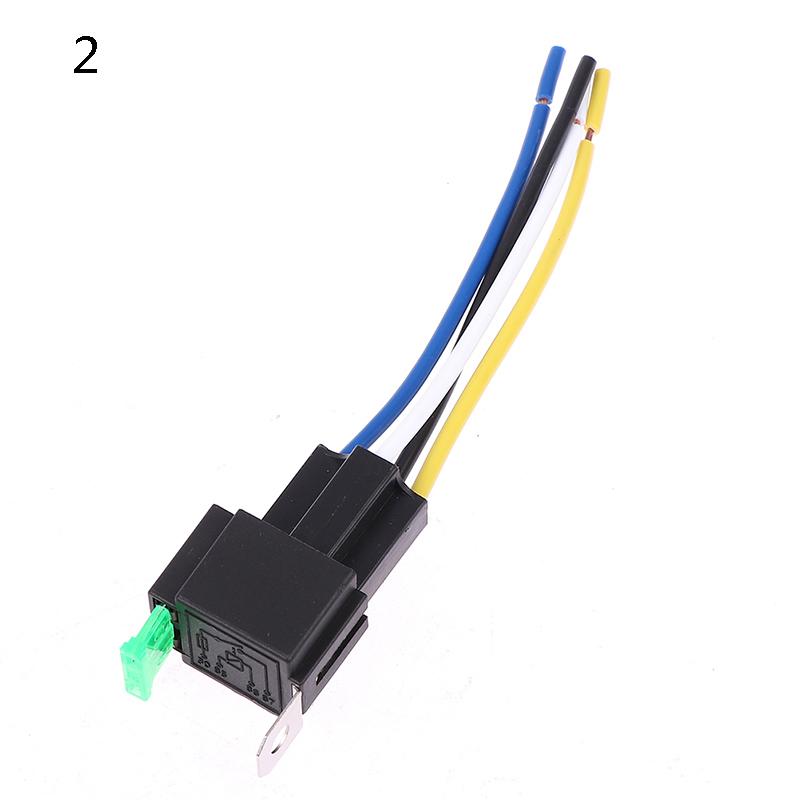 12V/24V Auto Relay with Fuse 30A SPDT NO/NC Changeover Relay 1.8W Coil Power 4-Pin 5-Pin Car Truck Van Relay Replacement Relays 5