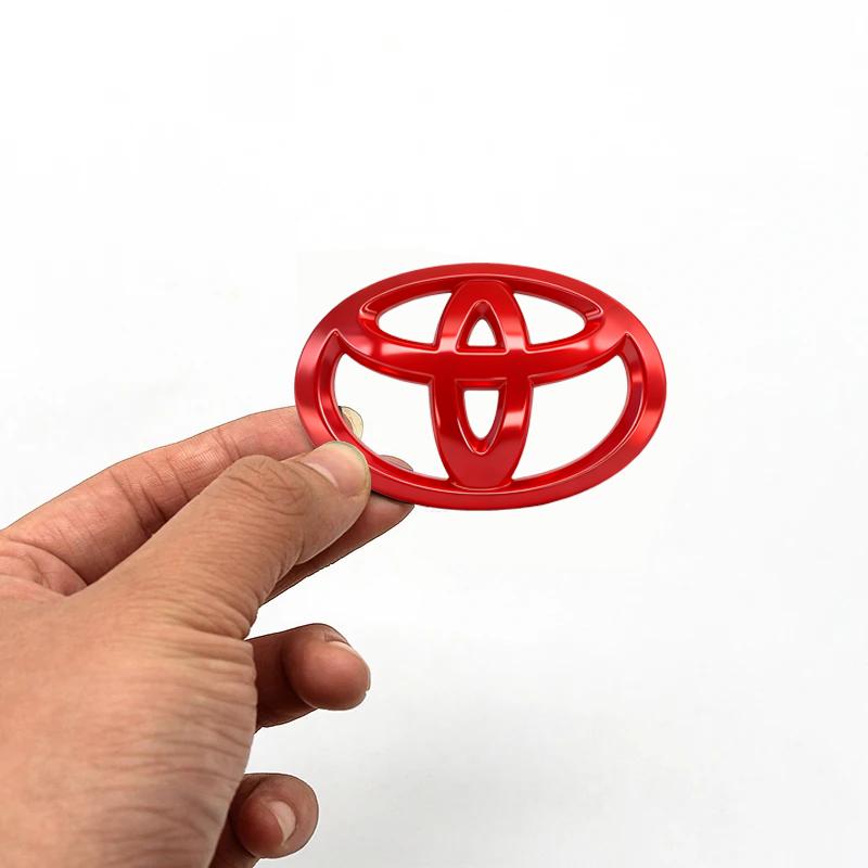 DCBQ5 1PC ABS Car Steering Wheel Emblem Badge Sticker Compatible for Toyota Hilux Prius Avensis Auris Verso Corolla Camry Accessories
