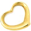 Tiffany & Co Open heart Open Heart 1.1 "Pendant top 18K Yellow Gold Array