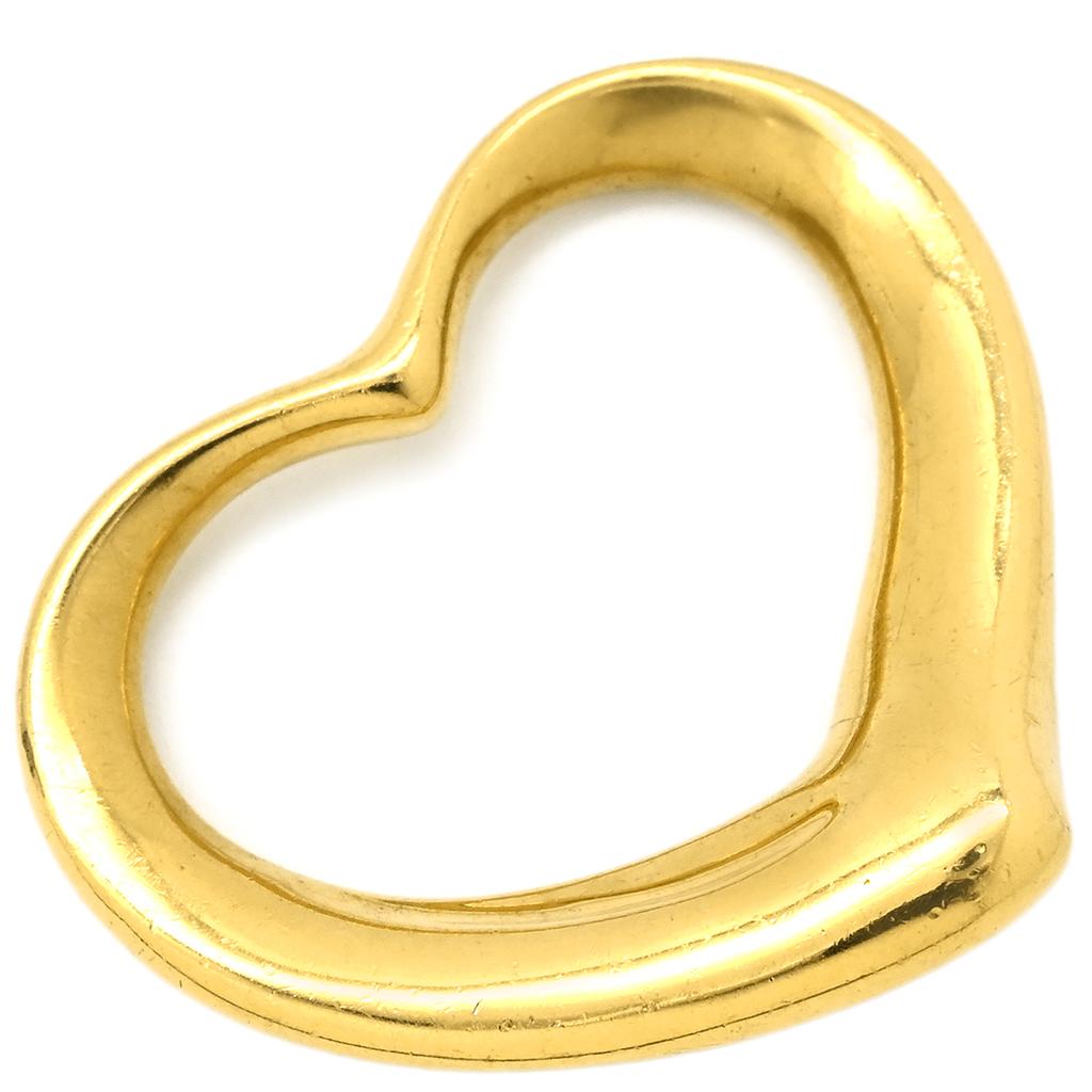 Tiffany & Co Open heart Open Heart 1.1 "Pendant top 18K Yellow Gold Array