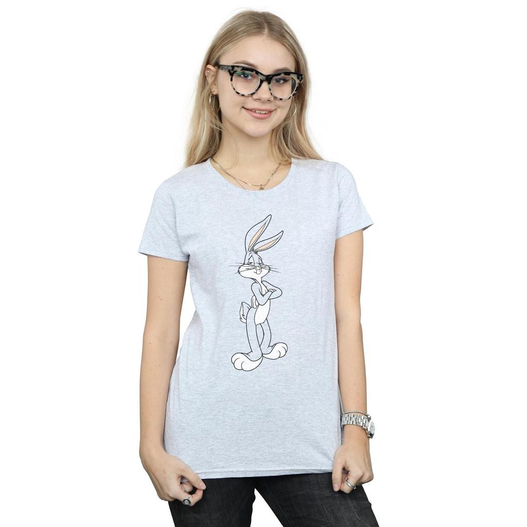 Looney Tunes Womens/Ladies Bugs Bunny Crossed Arms Cotton T-Shirt
