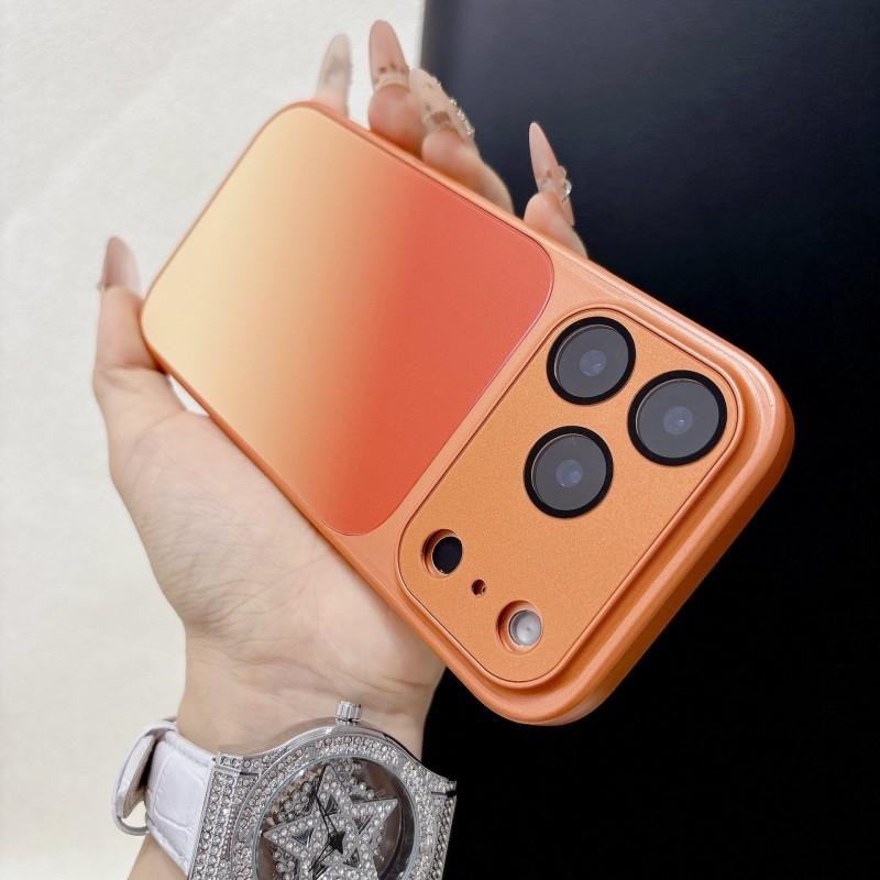 Gradient Phone Case IPhone 17 Pro Max With Large Camera Window Shockproof PC Cover Compatible 15 16 Series