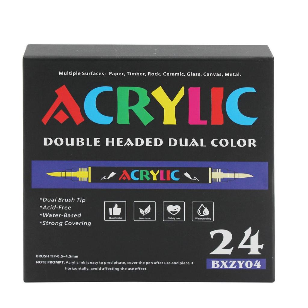 Marker Pens Hot Sale Straight-liquid Student Art Soft-tip Brush Large Capacity Stackable Color Pressure-free Color Marker Pens