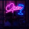 OPEN Neon Sign Bar Lights Neon Signs for Home Bar Led Party Wall Decor USB Powered Man Cave Christmas Halloween Decoration Gifts