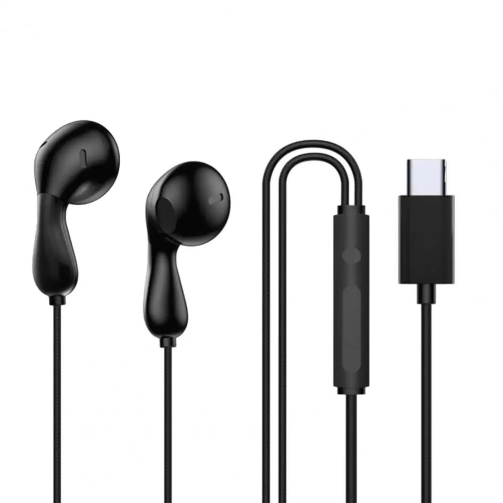 HD Mic Hifi Stereo Headset Noise Reduction Type C&3.5mm Earphones Wired Headphones  Mobile Phone