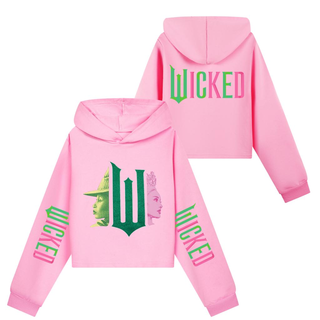 Детский пуловер с длинным рукавом, свободного кроя, с капюшоном и принтом в виде букв