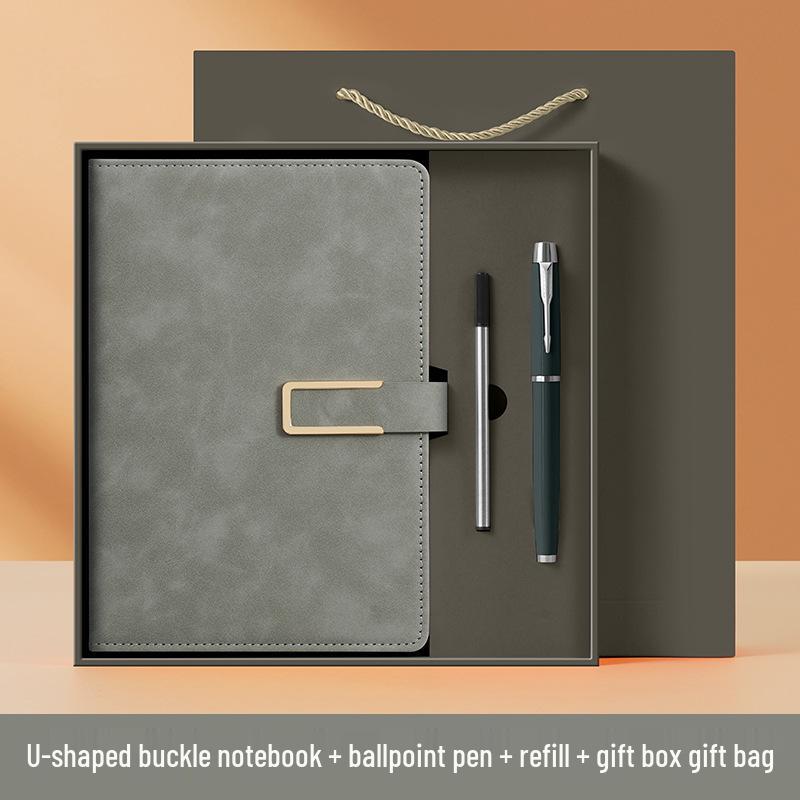 National Trend High-End Customizable Gift Box: Logo-Printed Commemorative Notebook and Diary Set