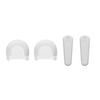 Shure MoveMic Clip Cover Kit Noise Reduction Windshield Microphone Cover Windscreen, AMV-LAV-WS/W-KIT White []