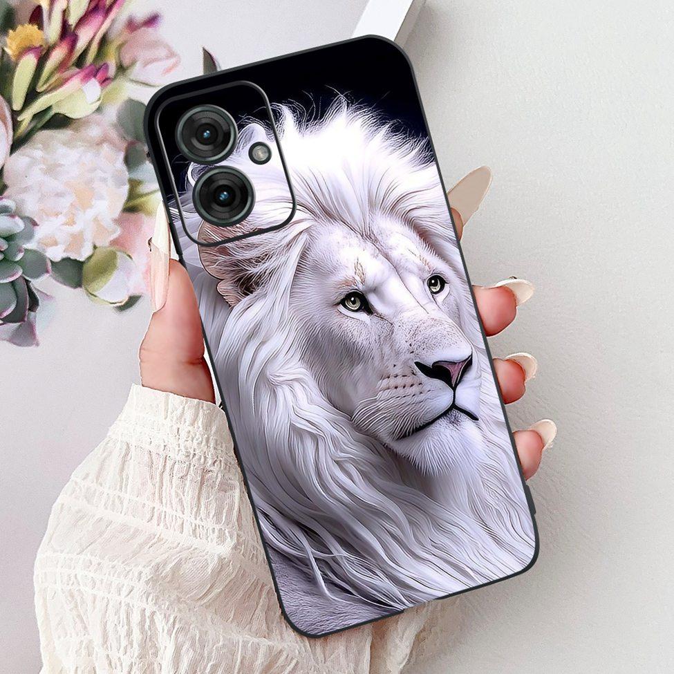 For Motorola Moto G55 Case Silicone Cute Cat Fashion Flowers Cool Painted Cover For Motorola G55 Moto G55 Phone Case XT2435-2