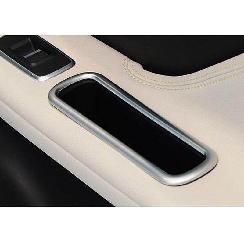 For Jaguar F-PACE FPace 2016 2017 2018 Car Styling Interior Rear Door Cover Panel ide Storage Box Trim Stick