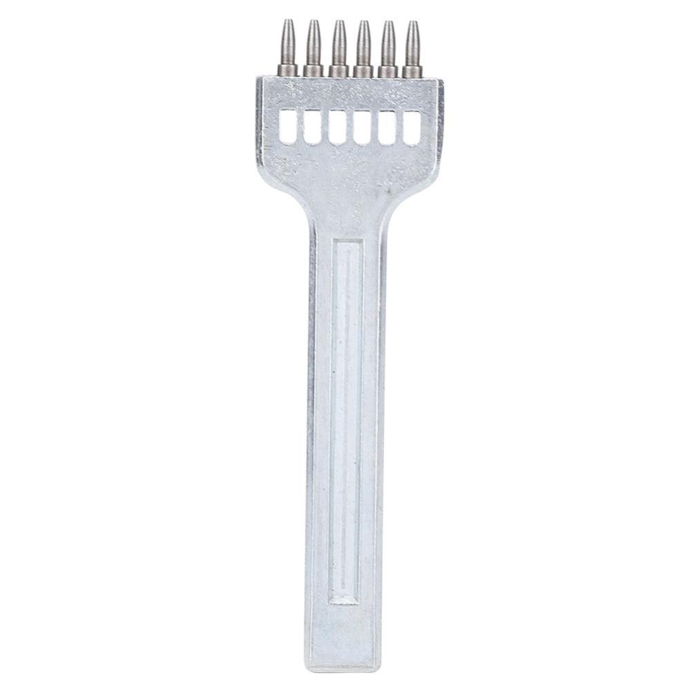 3pcs Alloy Steel Leather Stitching Punch 4mm Spacing Stitching Punch Tool For Wallet Making