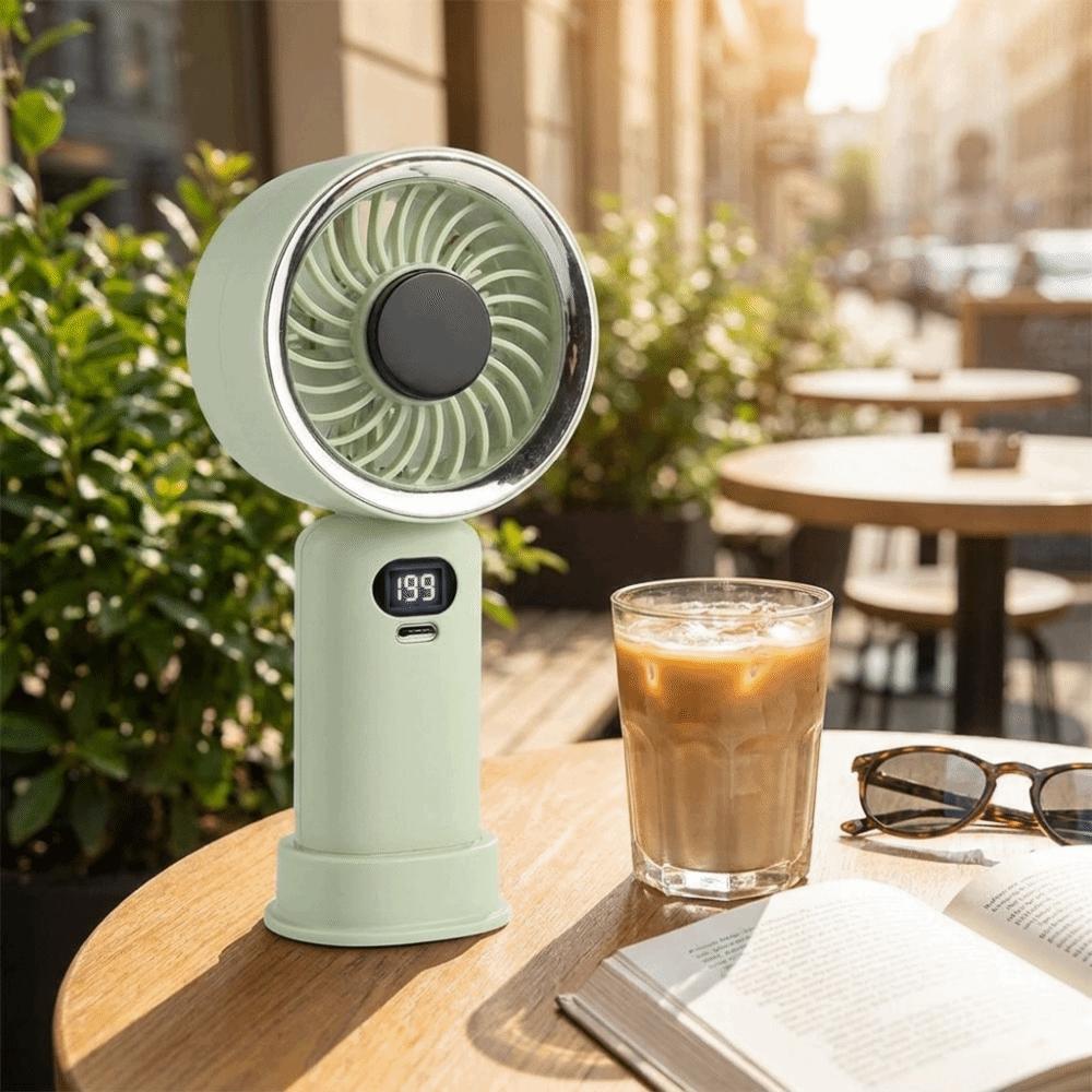USB Rechargeable Handheld Fan High Wind Speed Personal Fan Portable Fan Outdoor Travel
