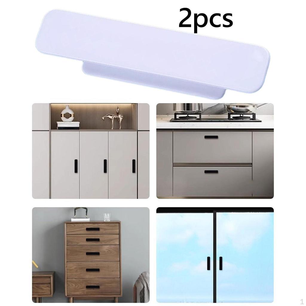 2 шт. Ручки для ящиков шкафа, раздвижные дверные ручки, наклейка на Instant Self