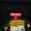 Supreme Черный свитшот с капюшоном на молнии с вышивкой «Тайная вечеря»