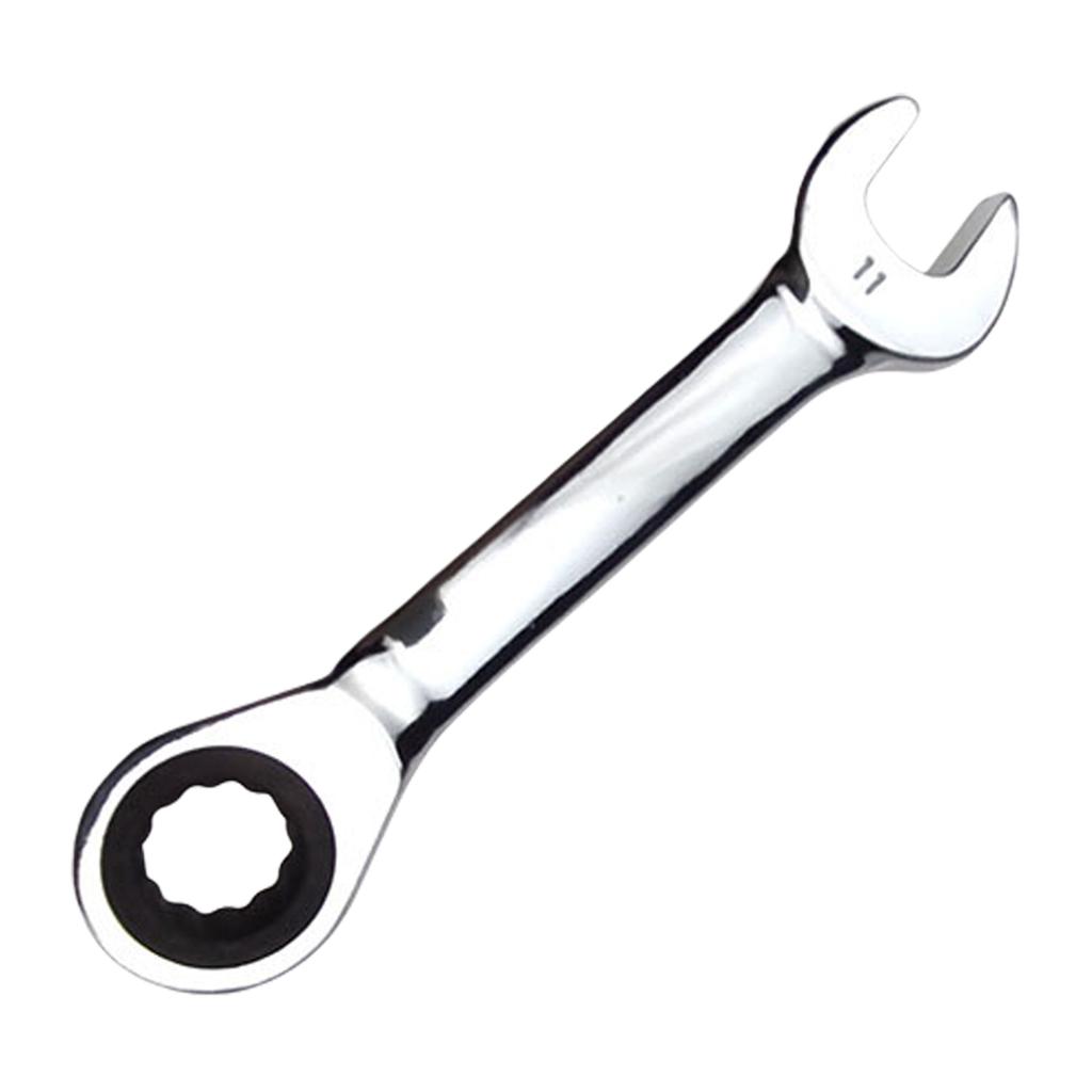 Short Handle Ratchet Wrench Reversible Combination Single Wrench 8-18mm Ratchet Socket Wrench Replacement Easy To Use
