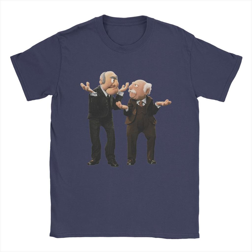 Мужские футболки Statler And Waldorf Потрясающая футболка с коротким рукавом и круглым вырезом Из чистого хлопка Одежда для вечеринок