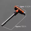 Multi Purpose T Handle Wrench 1/4 Inch Drive Hexagonal Plum Head Screwdriver Set  Home DIY Use