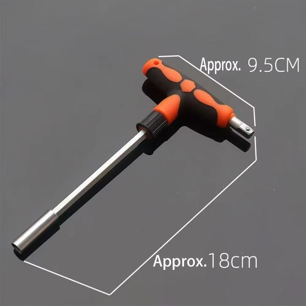 Multi Purpose T Handle Wrench 1/4 Inch Drive Hexagonal Plum Head Screwdriver Set Home DIY Use