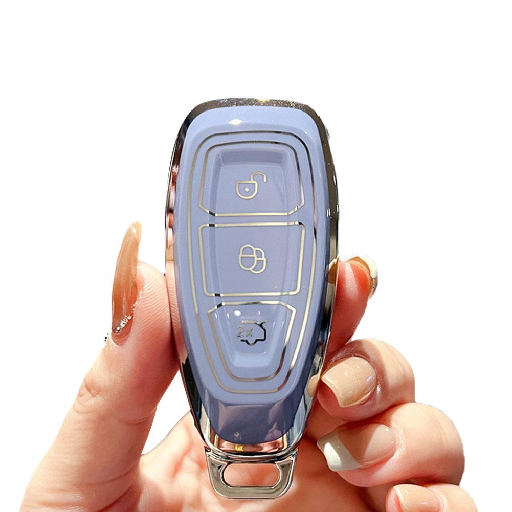 1 шт. чехол для смарт-ключа автомобиля, чехол для FORD Focus 3 4 ST Mondeo 3 4 Fiesta Fusion Kuga Ecosport, защитный брелок, аксессуары G8M6