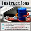 MUGE-Universal Aluminum 66490 Oil Filter Cutter Cutting Tool Car Oil Filter Cutter Range 1-3/4" To 5-3/4" OFI080