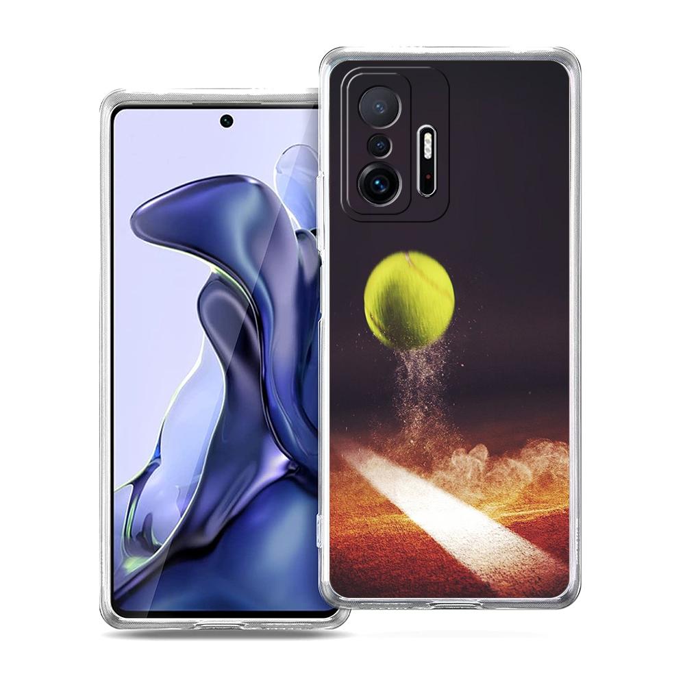 Прозрачный чехол для телефона для Xiaomi Mi 14 13 12 11 Ultra 13T 12T 11T Poco X3 NFC F3 F6 Pro Lite 5G Мягкий ТПУ корпус Сумка для спортивного тенниса