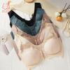 Front Closure Lace Bras for Women Posture Smooth Back Wirefree Bra Seamless Brassiere Bras