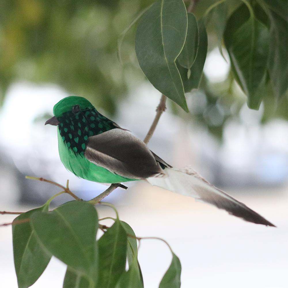 Товары для сада, искусственные птицы, имитация животных, модель, реалистичное перо воробья, пенопласт