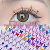 Silver Glitter Butterfly Diamond Fairy False Eyelashes for Festivals