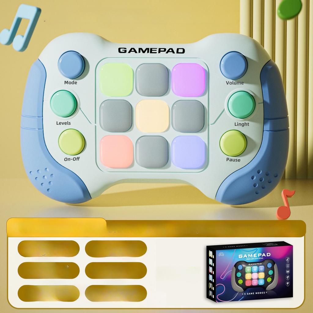 Ручка для игрушек Fidget с быстрым нажатием, улучшенная мигающая игра Quick Press Games Pro для детей, игра Fidget с подсветкой Speed Push, портативная консольная игрушка-геймпад