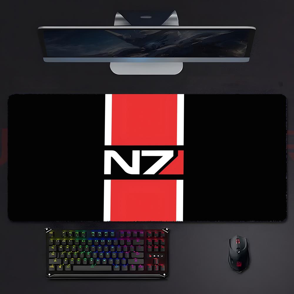 Cool Sci Fi Game Mmass Effect N7 Mouse Pad Mousepad Large Gaming Lockedge Thickened Pc Table Desk Mat