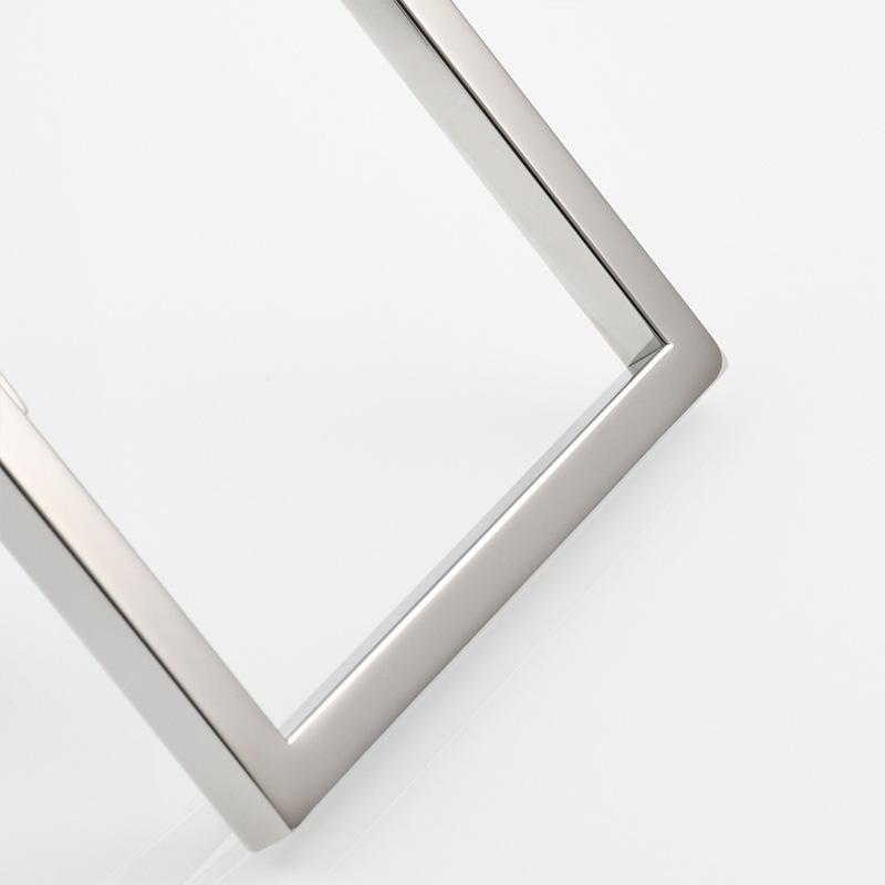 Никель 304 Нержавеющая сталь Кольцо для полотенец для ванной комнаты Квадратное подвесное кольцо для ванной комнаты Настенный держатель для полотенец Аксессуары для ванной комнаты