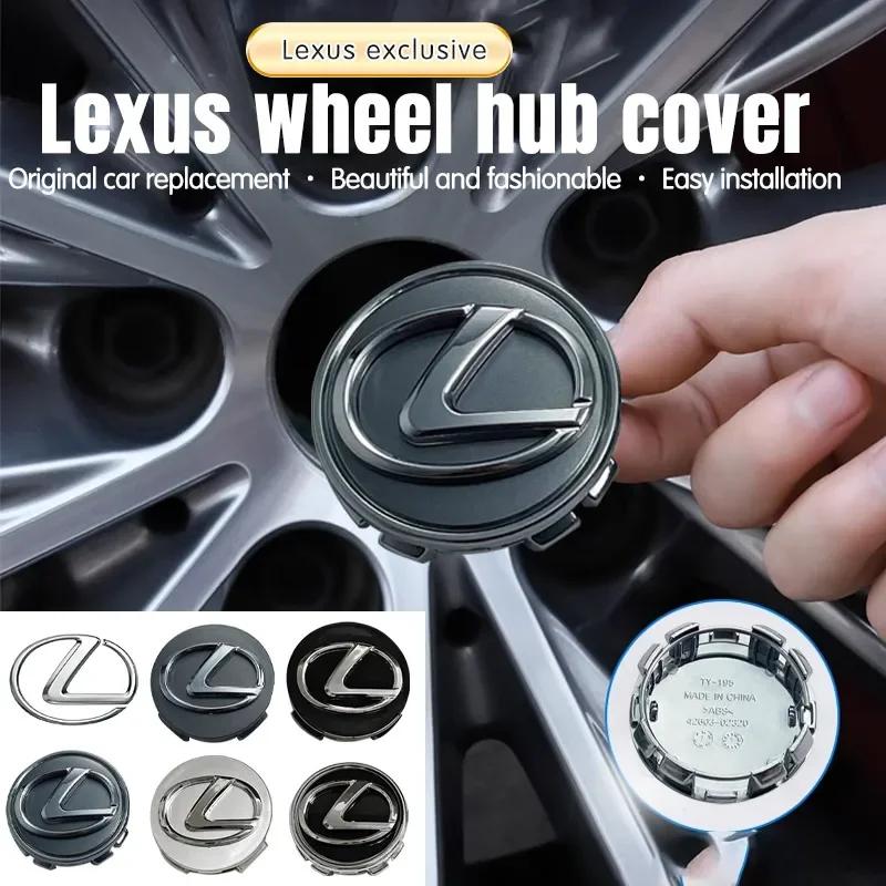 4pcs 62mm Car Wheel Center Hub Cap Badge Emblem Decal Wheel Sticker For Lexus CT ES GS NX IS250 CT200h IS300h ES300h Car Goods
