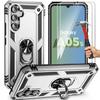 Protective Case - BOOLING - for Samsung Galaxy A05s - Silver - Rigid - 2 Tempered Glass