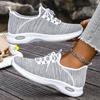 Fashion Spring Autumn Thick Sole Sneakers Women 2025 New Soft Sole Breathable Casual Shoes Woman Comfort Non Slip Knit Sport Sneaker 42